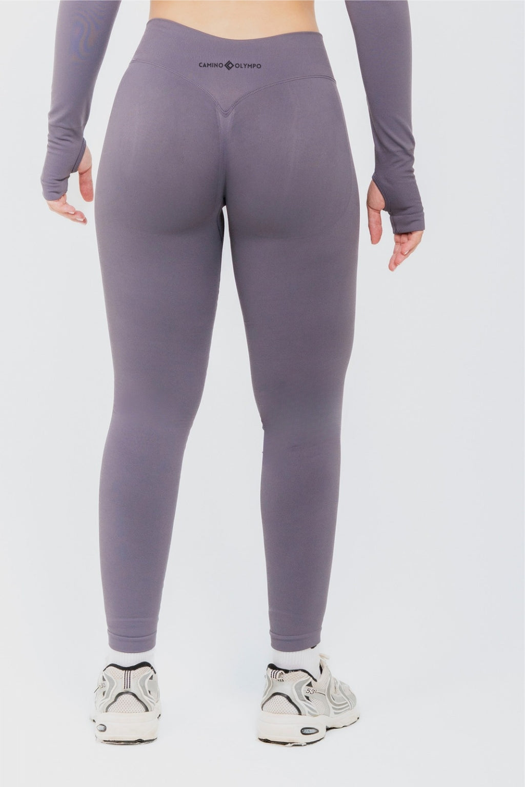 LEGGINGS PUSH UP BASIC - GRIGIO MALVA