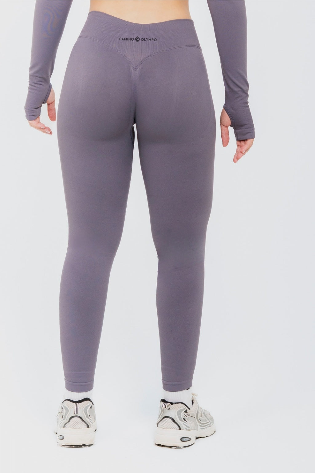 LEGGINGS PUSH UP BASIC - GRIGIO MALVA