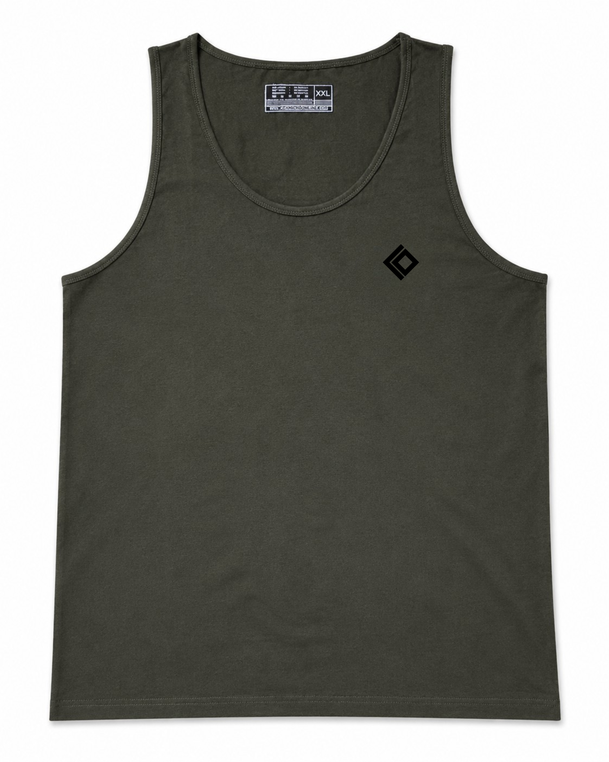 CANOTTA SLIM FIT BASIC MEN – VERDE MILITARE