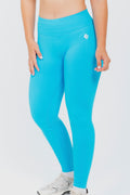 LEGGINGS PUSH UP BASIC - AZZURRO CIANO