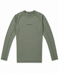 T-SHIRT TECNICA COMPRESSION A MANICHE LUNGHE BASIC MEN – VERDE MILITARE CHIARO