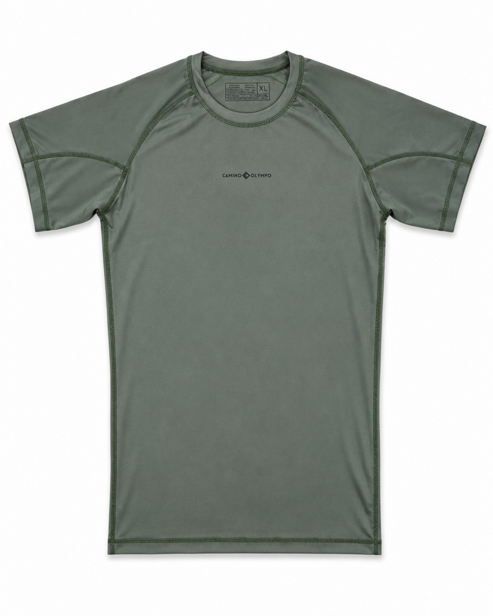 T-SHIRT TECNICA COMPRESSION BASIC MEN – VERDE MILITARE CHIARO