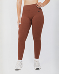 LEGGINGS PUSH UP BASIC - MARRONE