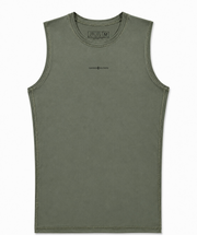 CANOTTA TECNICA COMPRESSION BASIC MEN – VERDE MILITARE CHIARO